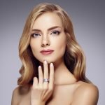 Glamour healthy hairstyle woman long blonde hair